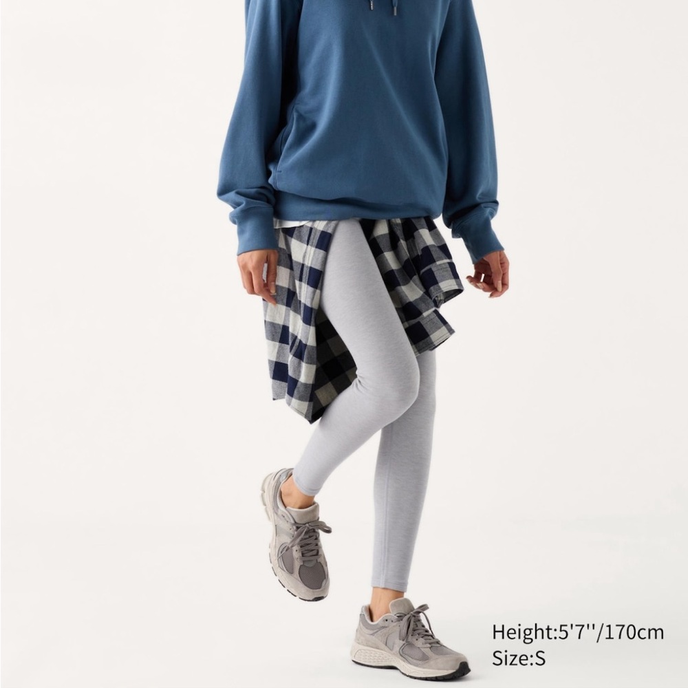 UNIQLO HEATTECH Ultra Warm Leggings | Bundle of 2 - Grey & Black | Size Large